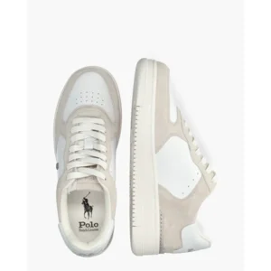 Polo Ralph Lauren Masters Court Wit/Grijs Herensneakers