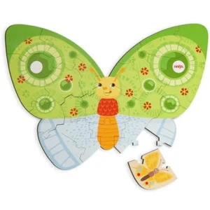 Puzzel - 2 in 1 - Vlinder - Hout - 20dlg. - 4+