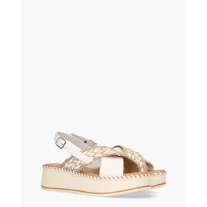 Cypres Werna Wit/Beige/Bruin Damessandalen