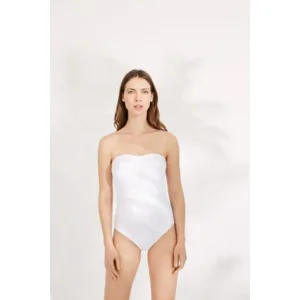 Ysabel Mora Lace strapless badpak in wit