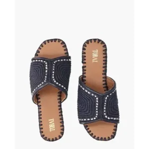 Toral Betty Donkerblauw Damesslippers