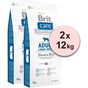 Brit care Adult large breed Lam&Rijst Hypo-allergeen 2 x 12kg