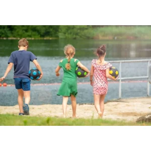 Bal - Voetbal - Rubber - Geel & zwart - Maat 5