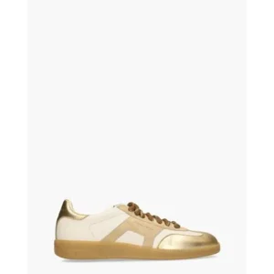 Santoni 61244 Wit/Beige/Goud Damessneakers