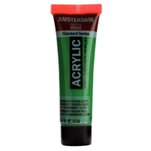 Acrylverf - 618 - Permanent groen licht - Amsterdam - 20ml