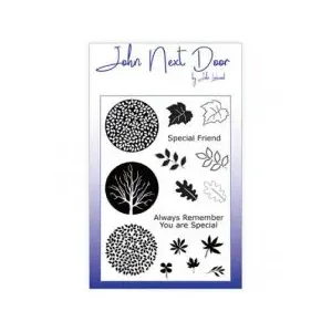 Clear stamp Circle Leaves