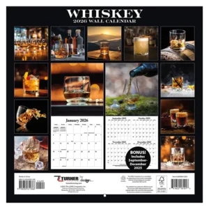 Kalender - 2026 - Whiskey - 30x30cm