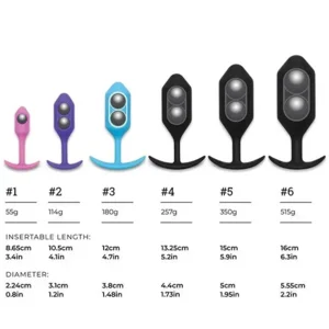 B-Vibe Snug Butt Plug 6 Zwart