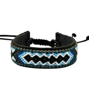 IBIZA rundleren armband multicolor blue