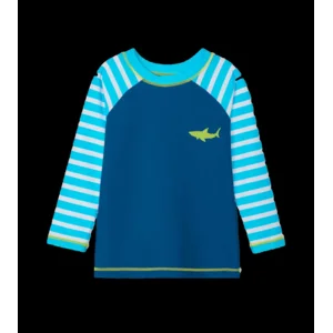 Hatley Jongens UV Zwem Tshirt White Sharks