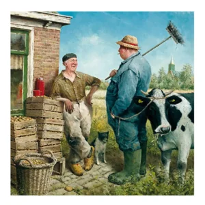 Kaart - Weerpraatje - Marius van Dokkum - 15x15cm