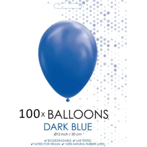 Ballonnen - Globos - Donker Blauw - 30cm - 100st.