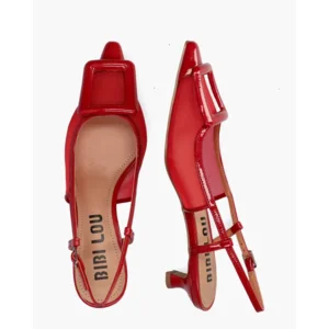 Bibi Lou Bonnie Rood Dames Slingbackpumps