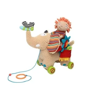 Dolce Toys Knuffel - Pull Along Elephant