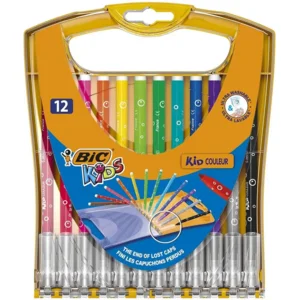 BIC Kids - 12 Kleurstiften (Nooit meer dopjes die kwijtraken)