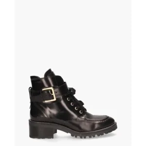 Nubikk Djuna Aubine Zwart Dames Veterboots