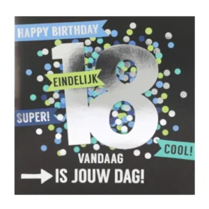 Kaart - Leeftijd & muziek - 18 jaar - Vandaag is jouw dag - 030A