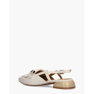 Di Lauro Walynn Off-White Dames Slingbackloafers
