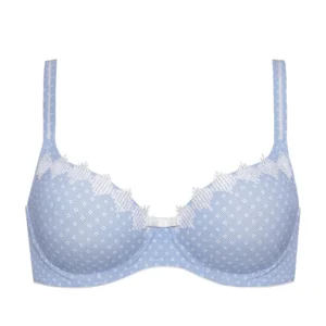 Dacapo Voorgevormde BH: Santorin, Blauw / wit, europese maten 5 dac.326 / DAC.327