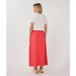 Esqualo T-shirt: Off White / Chili Red, Korte mouw ( ESQ.318 )