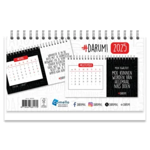 Bureau kalender - 2025 - Darum - 21x14cm