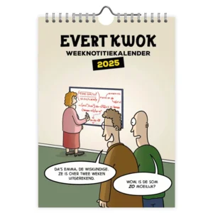 Kalender - 2025 - Evert Kwok - Uitgerekend - 16,5x23cm