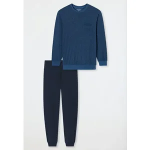 Schiesser – Comfort Essentials – Pyjama – 181156 – Atlantic Blue
