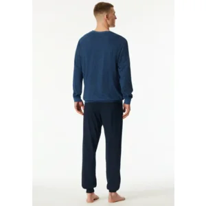 Schiesser – Comfort Essentials – Pyjama – 181156 – Atlantic Blue