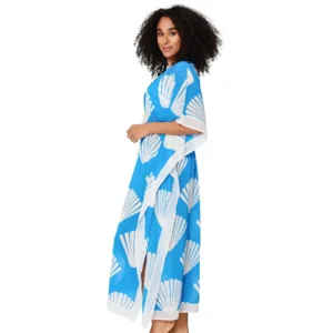 Lingadore Summer Stripes kimono in blauw en wit