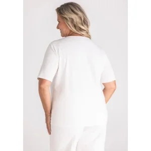 Frank Walder T-shirt: Ecru met print ( WAL.101 )