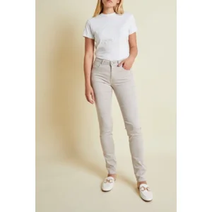 Para Mi Broek Celina : Ivory Grey, Color Denim  ( PARA.252 )
