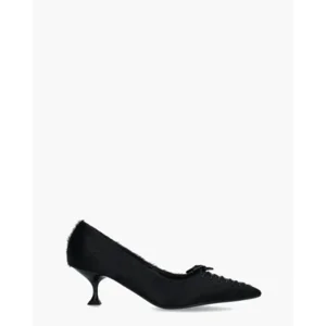 Lola Cruz 072Z90BK Hairy Black Damespumps