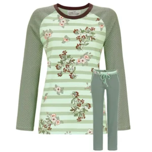 Ringella Bloomy Pyjama: Groen geprint