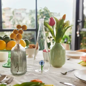 Balvi Waterfles Karaf Anemoon Blauw 1L Glas