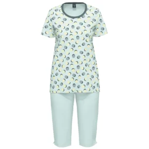 Ammann Dames Pyjama: Licht blauw, ( OPGEPAST, DONKER BLAUWE BROEK ( AMM.610 )