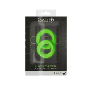 Ouch! Glow in the Dark Cockringset 2 Stuks