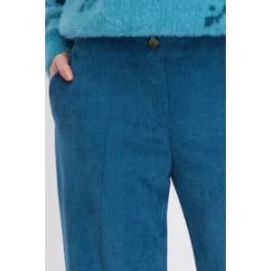 Signe Nature Broek: Ribfluweel, Petrol ( Signe.1168 )