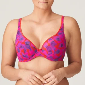 Prima Donna Twist Lenox Hill voorgevormde plunge bh in rood en blauw
