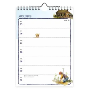 Kalender - 2025 - Week - Rien Poortvliet - Lang leve de boerderij! - 16,5x23cm