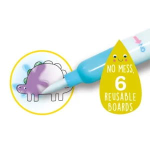 Kleuren met water - Dinosaurussen - Met spelletjes & stickers