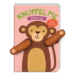 Boek - Knuffel me - Kleine aap - Met vingerpopfunctie