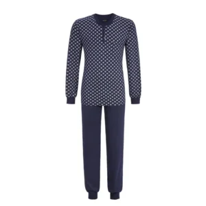 Ringella Heren Pyjama's met pat en knopen lange mouw.M 48 TOT M 60 -4XL