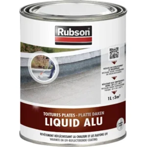 Rubson Liquid Alu Dakcoating en Gootcoating - 4 Liter - Aluminium