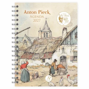 Bureau agenda - 2027 - Anton Pieck - Boerderij - Met spiraal - 17,6x23,8cm
