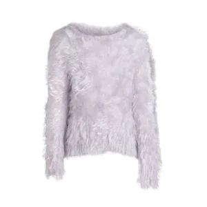 superzachte fluffy trui soft lila