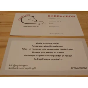Cadeaubon Equi-dog € 40