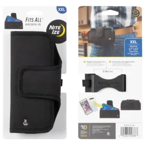 Nite Ize Fits All Holster Horizontaal telefoon Tasje XXL- Zwart CCSF2L-01-R3