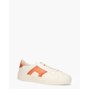 Santoni 21779 Wit/Oranje Herensneakers