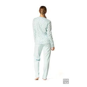 Egatex Dames pyjama: Interlock, Ecru ( EGA.383 )