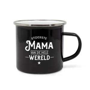 Mok - Lekker stoer - Lieve mama - Metaal